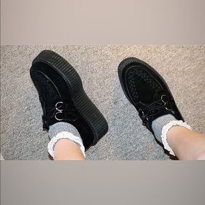 T.U.K. Unisex Black Suede Creepers (SOLD)